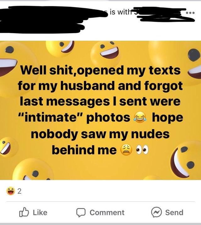 /nobodyasked facebook post about nudes | Facebook | Know Your Meme