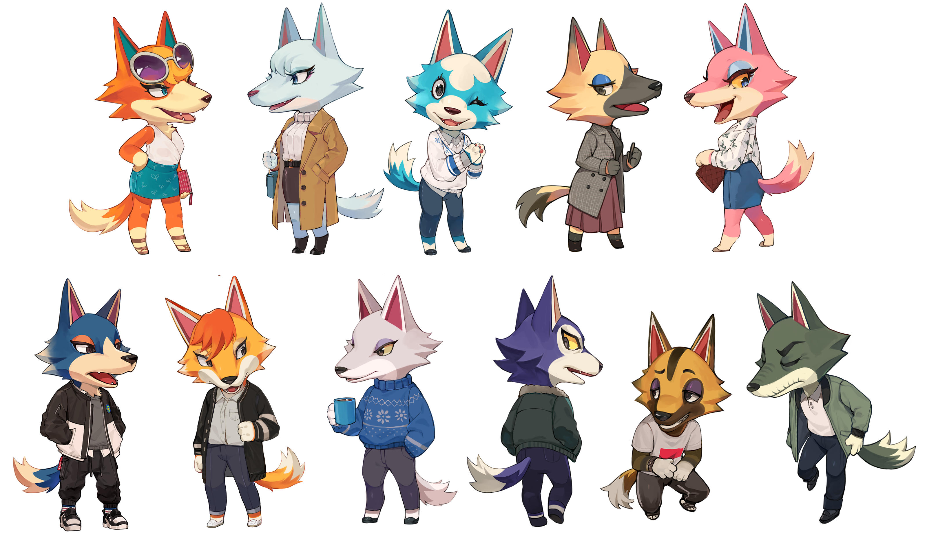 All Wolves of Animal Crossing🐺🐺🐺🐺 | Animal Crossing | Know Your Meme