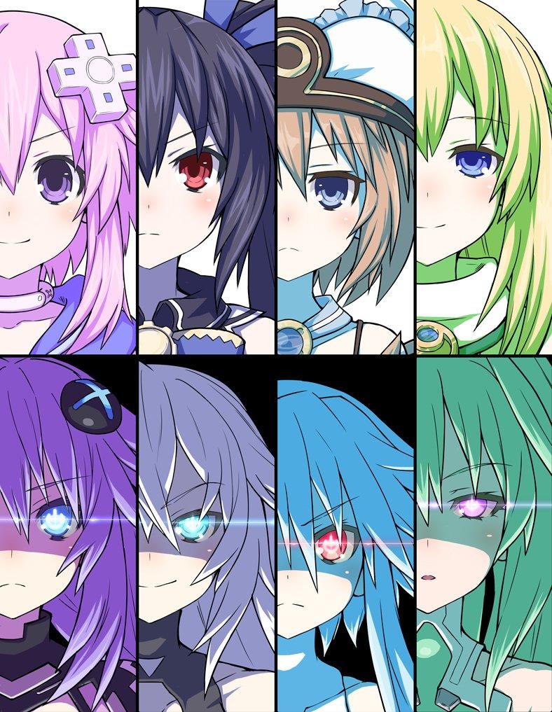 The 4 Goddesses Of Gamindustri By Up Anthem Hyperdimension Neptunia