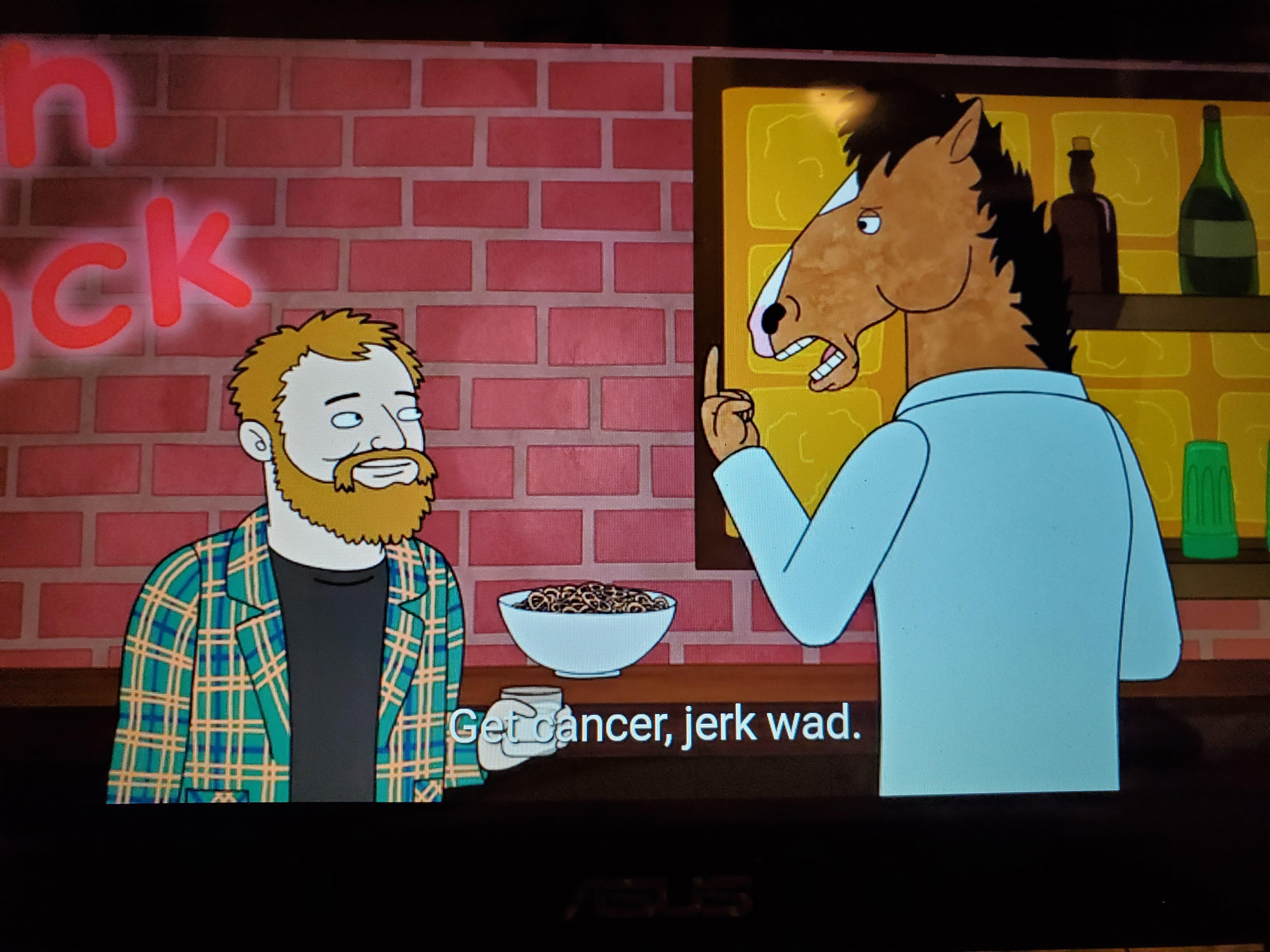 I just noticed what Bojacks first words to Herb Kazaz were... /r