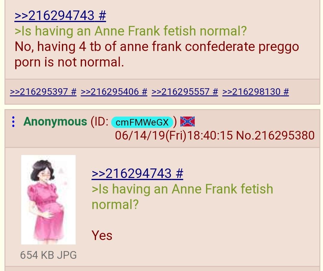 Anon Has An Anne Frank Fetish Pol Know Your Meme