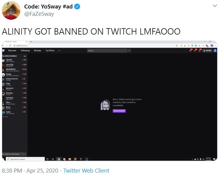 ALINITY GOT BANNED ON TWITCH LMFAOOO Alinity's Nip Slip Know Your Meme