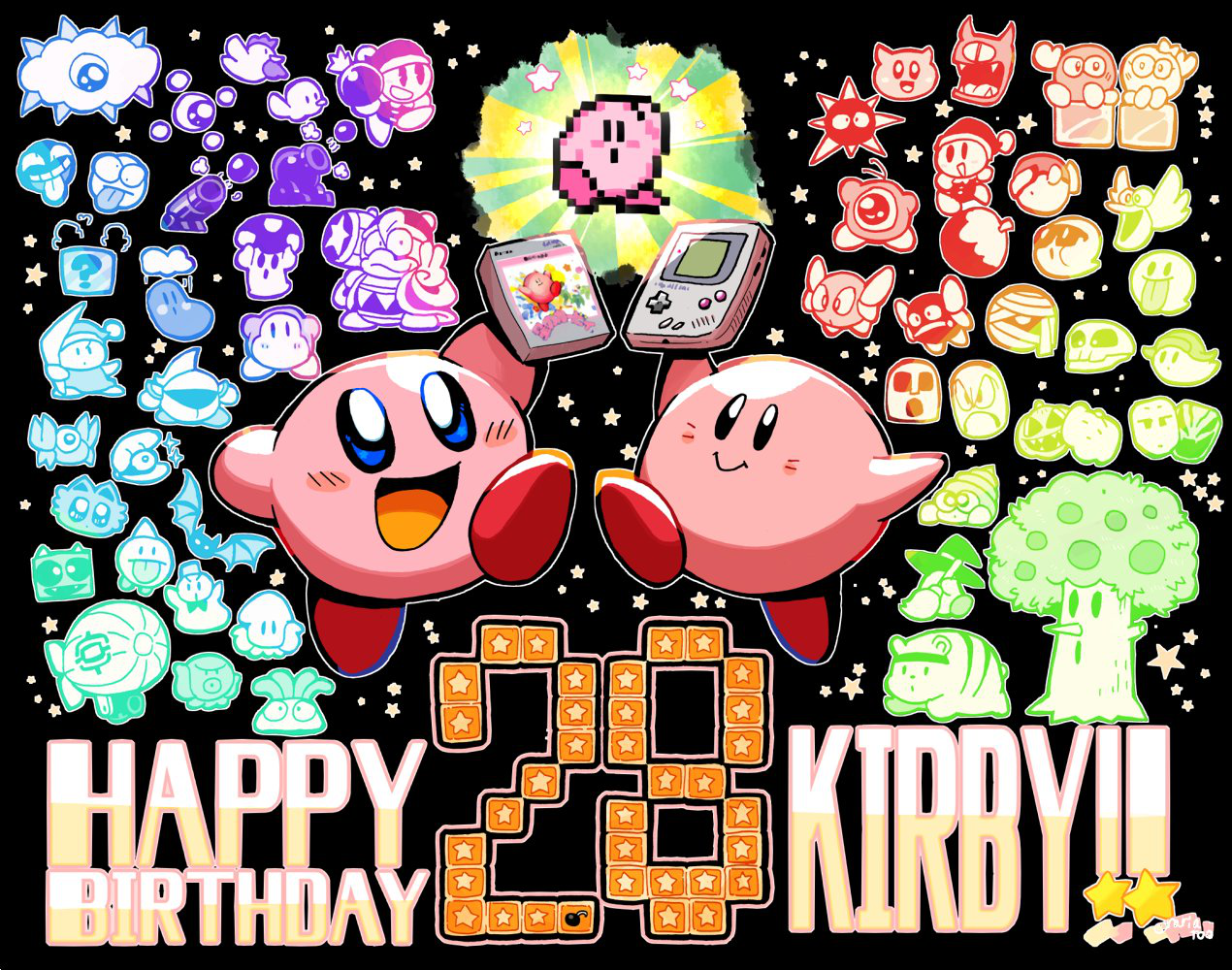 Kirby's birthday is April 27! Congratulations on Kirby's 28th