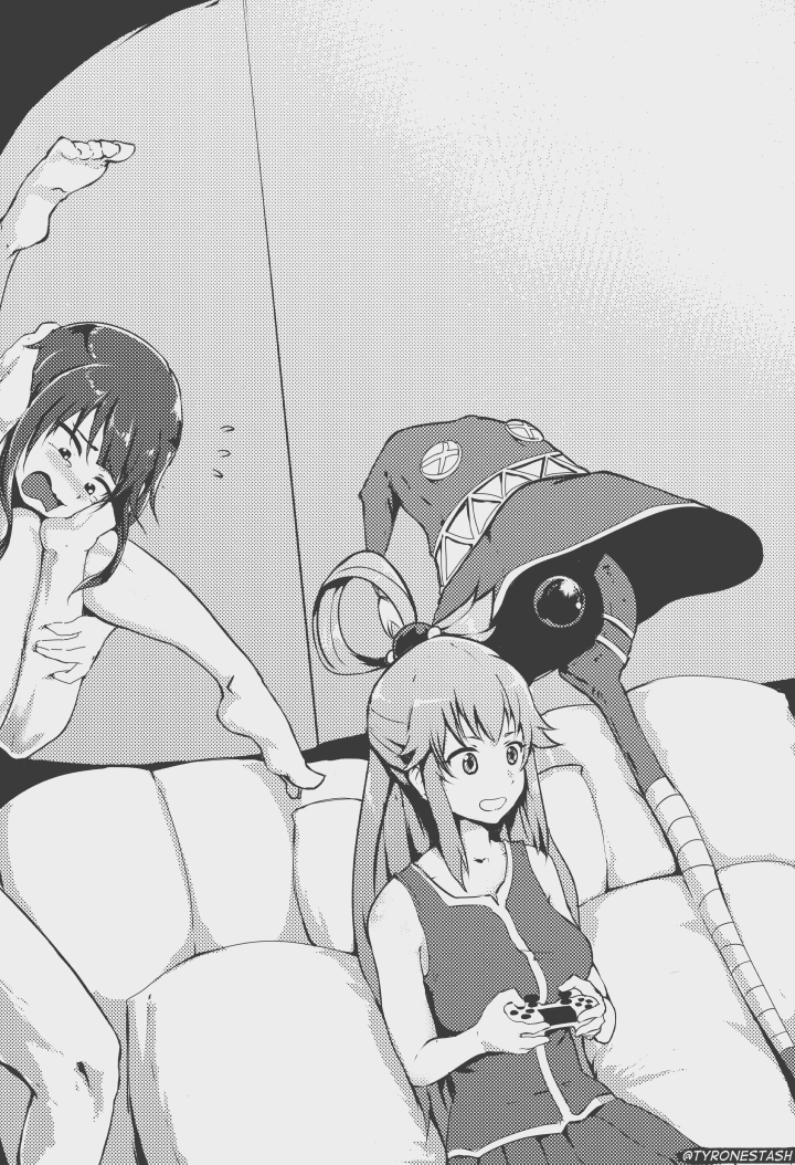 Oblivious Aqua Oblivious Woman In Glasses Playing Video Games Know