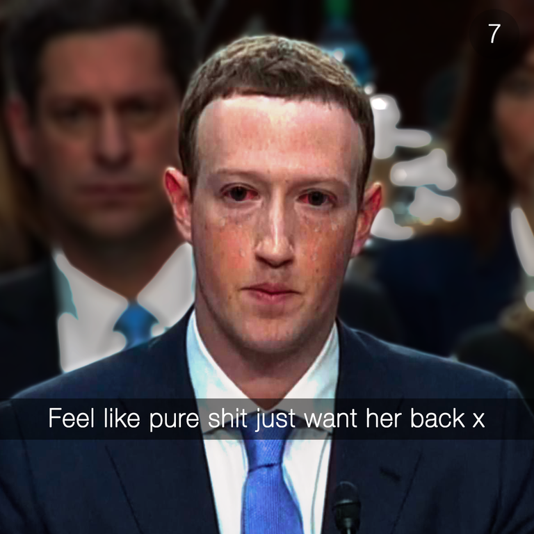 Mark Zuckerberg Feel Like Pure Shit Just Want Her Back x Know Your Meme