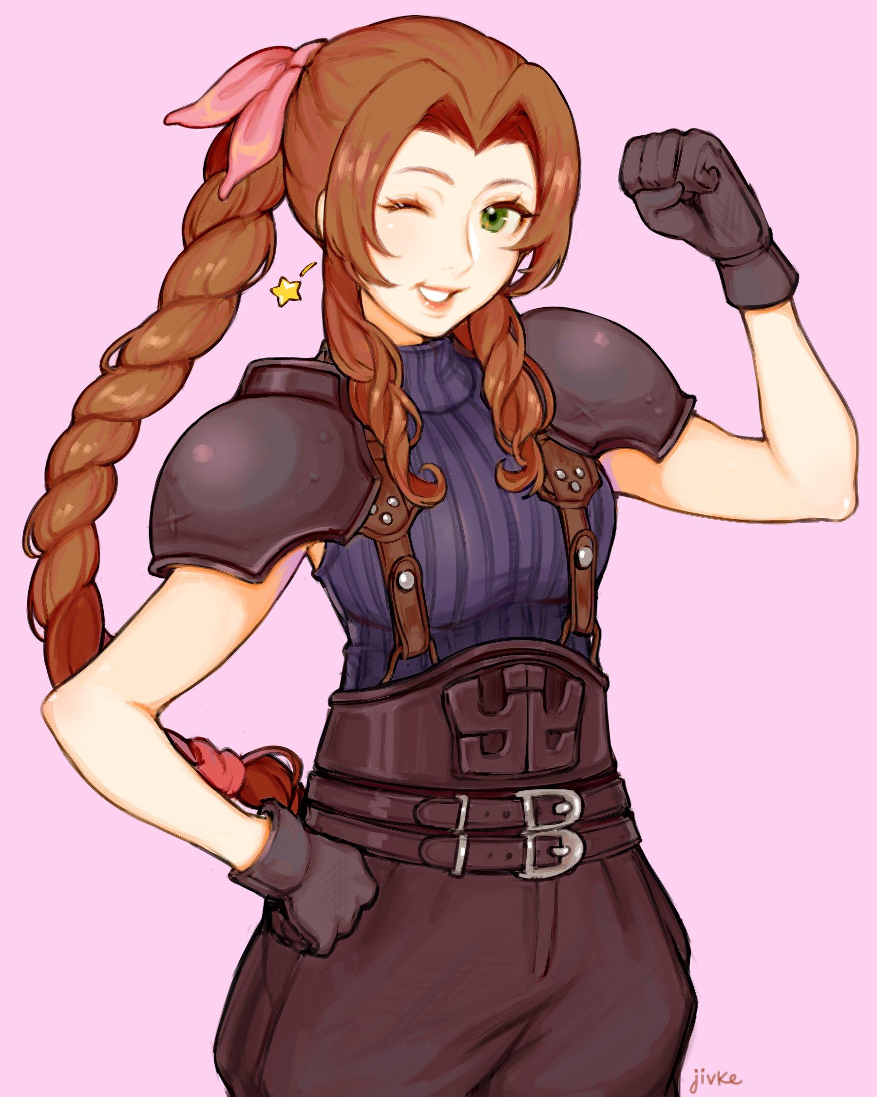 aerith final fantasy 7 remake on I Think They Believe I Have What It Takes To Be In Soldier Final Fantasy Vii Remake Know Your Meme