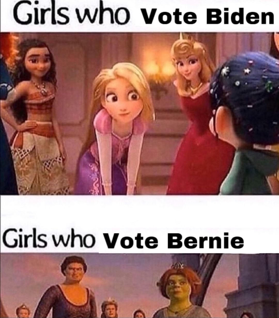 Girls Who Vote Bernie Girls Who Say Bruh Vs Girls Who Say Hiii