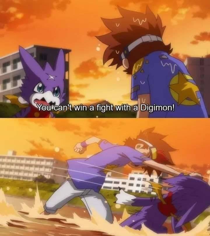 You Can T Just Break The Rules That S Against Them Digimon Know Your Meme