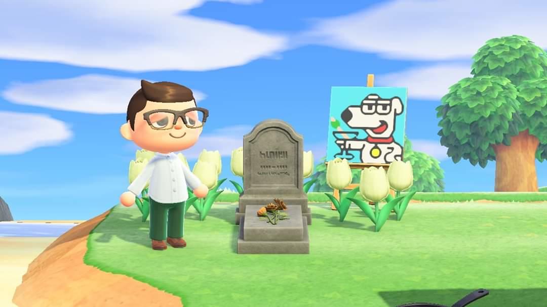 Our Dog Brian Griffin is dead Animal Crossing New Horizons Know