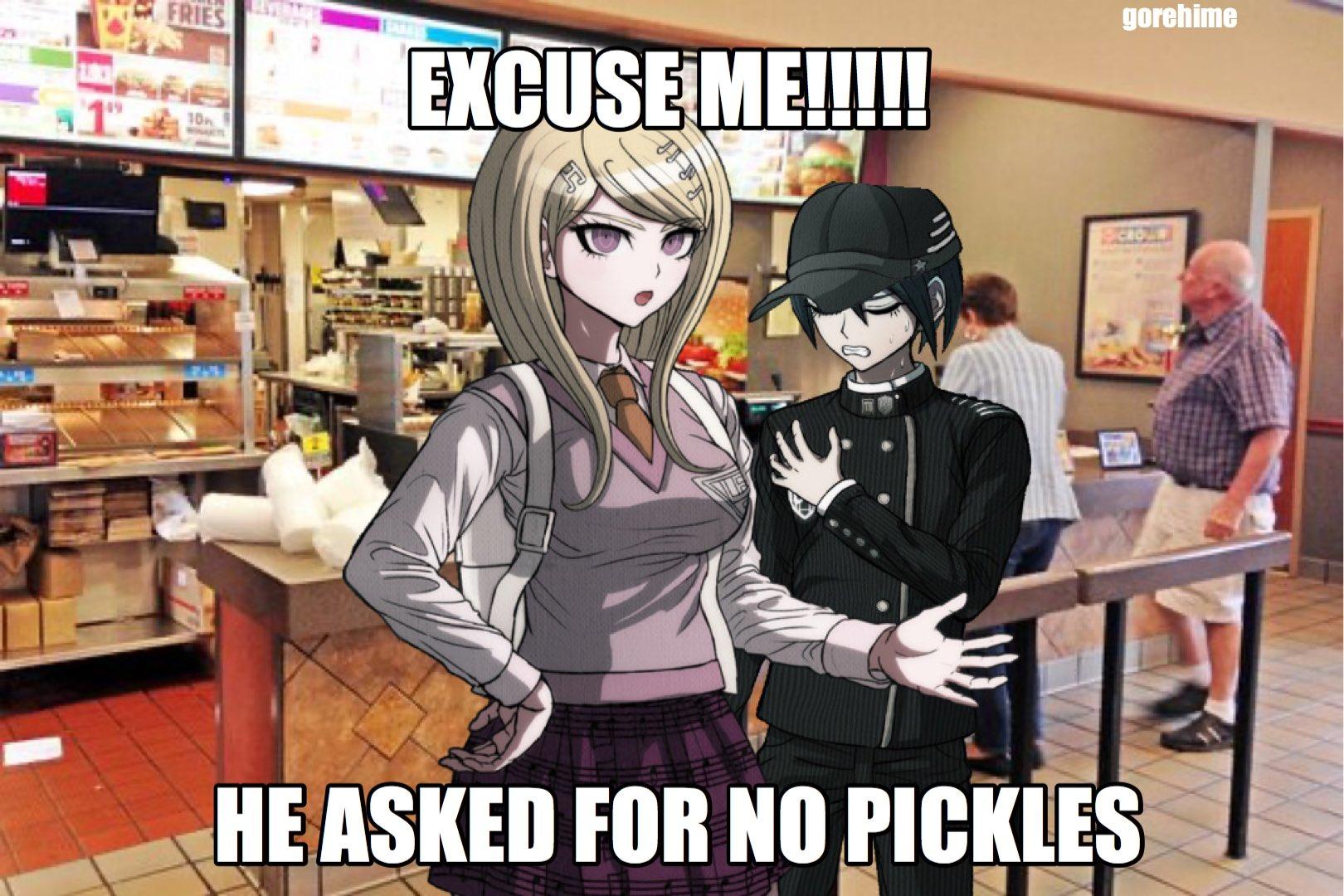 He Asked For No Pickles Meme Template