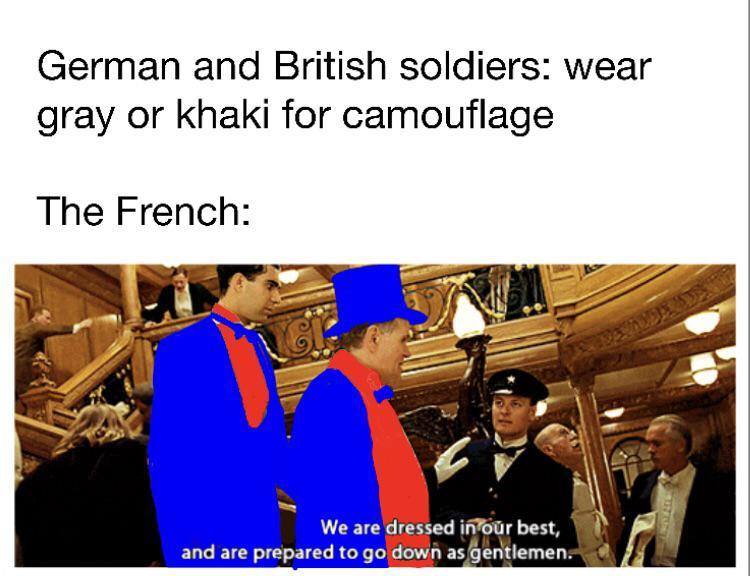 french uniforms Titanic Know Your Meme