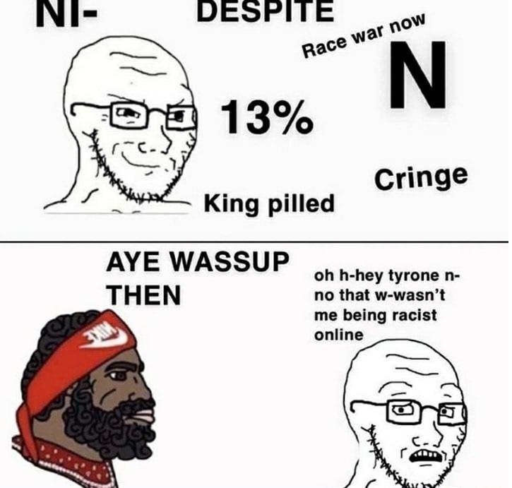 soyboy says the nword online Soy Boy Face / Soyjak Know Your Meme