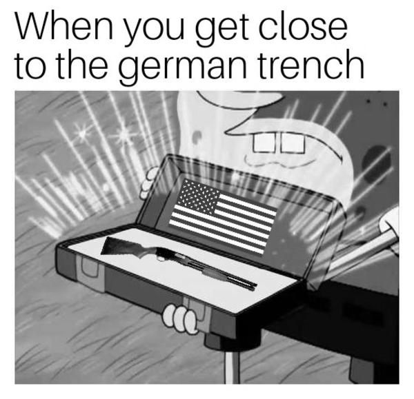Trench Broom Shotguns in WW1 / Kaiser Mad Know Your Meme