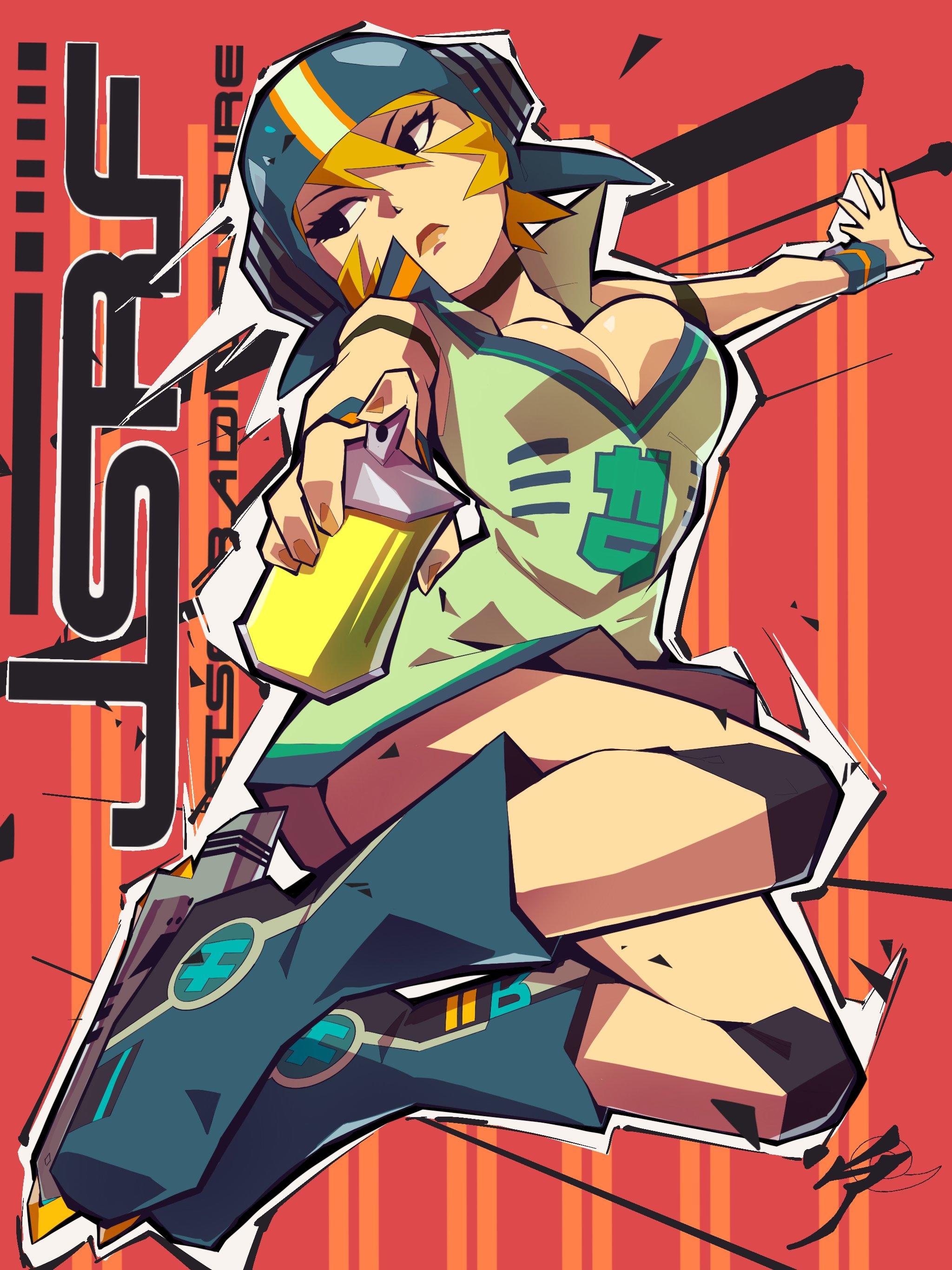 gum, jet set radio, jet set radio future, aetherionart, style, art st...