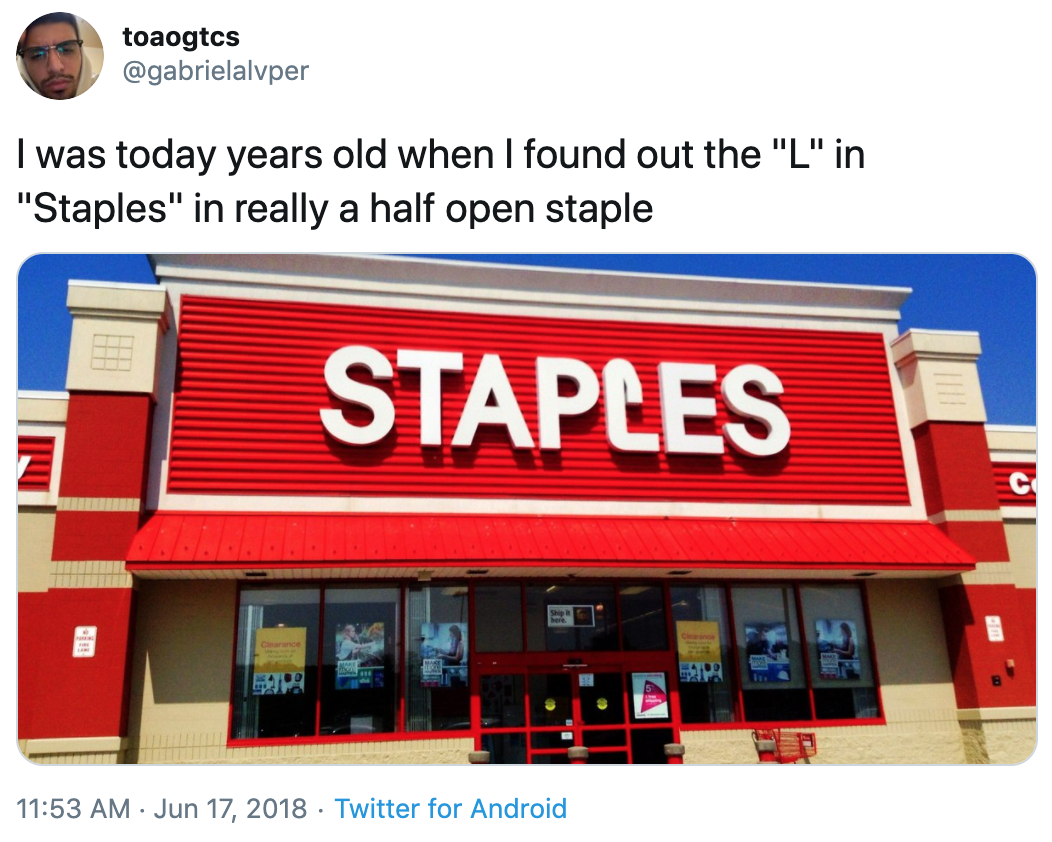 Staples I Was Today Years Old Know Your Meme