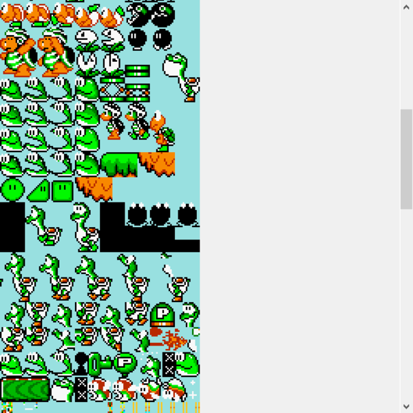 SMW Beta Sprite sheet | Beta Yoshi | Know Your Meme