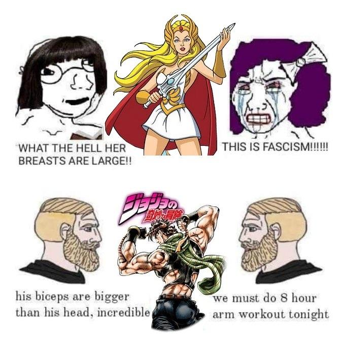 Why We Prefer Men Soyjaks Vs Chads Know Your Meme