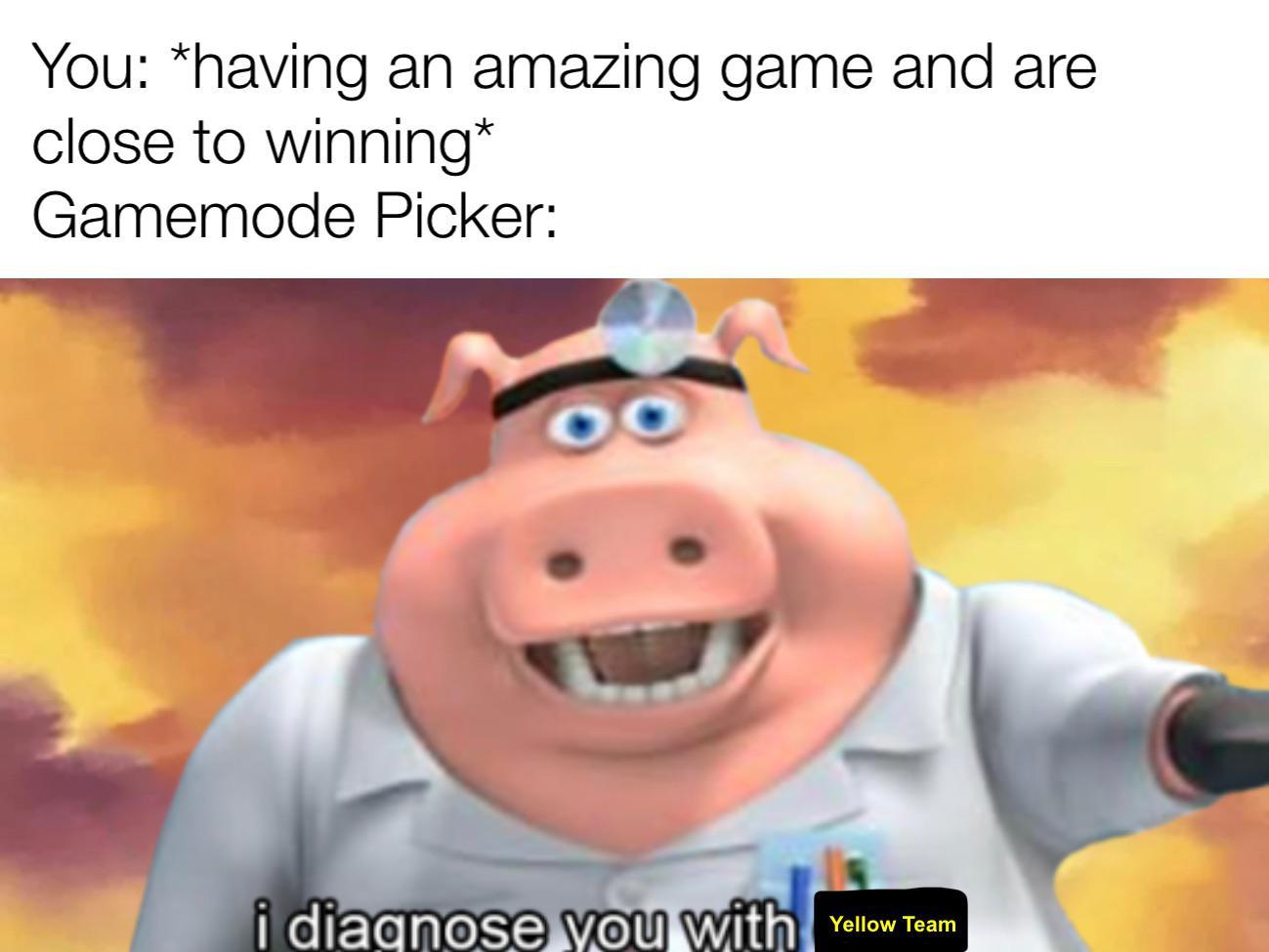 I have immensely bad luck on yellow team Fall Guys' Yellow Team