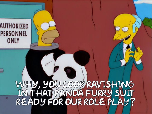 Mr Burns And Homer Simpson Are Furries The Simpsons Know Your Meme