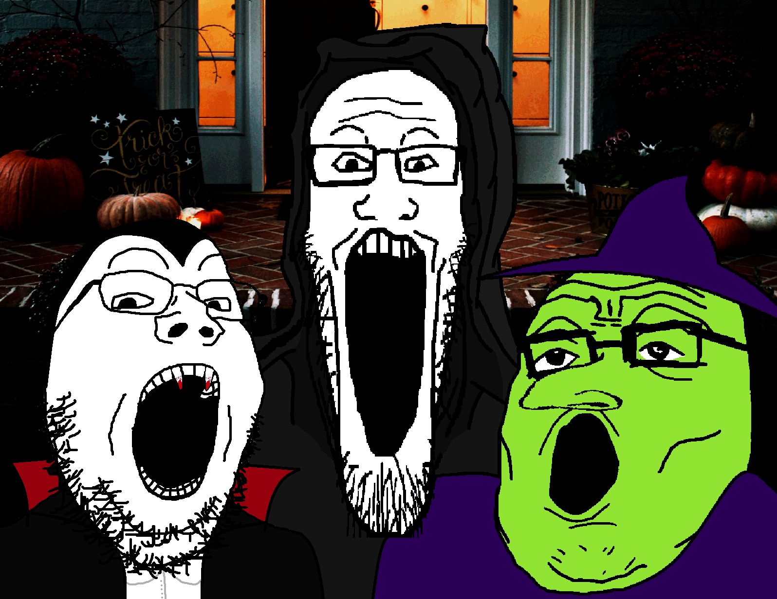 Soyboy Trick or Treaters Soy Boy Face / Soyjak Know Your Meme