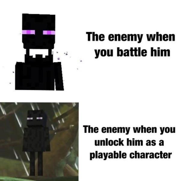 The enderman is now in Smash! | /r/MinecraftMemes | Minecraft | Know ...