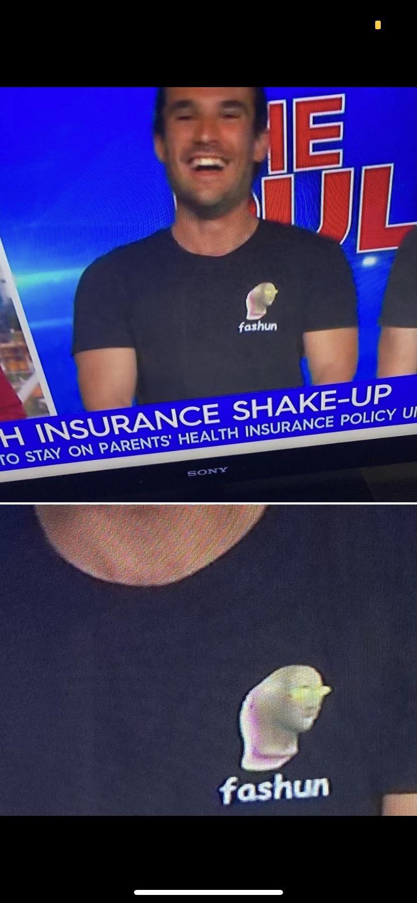 meme man fashun shirt