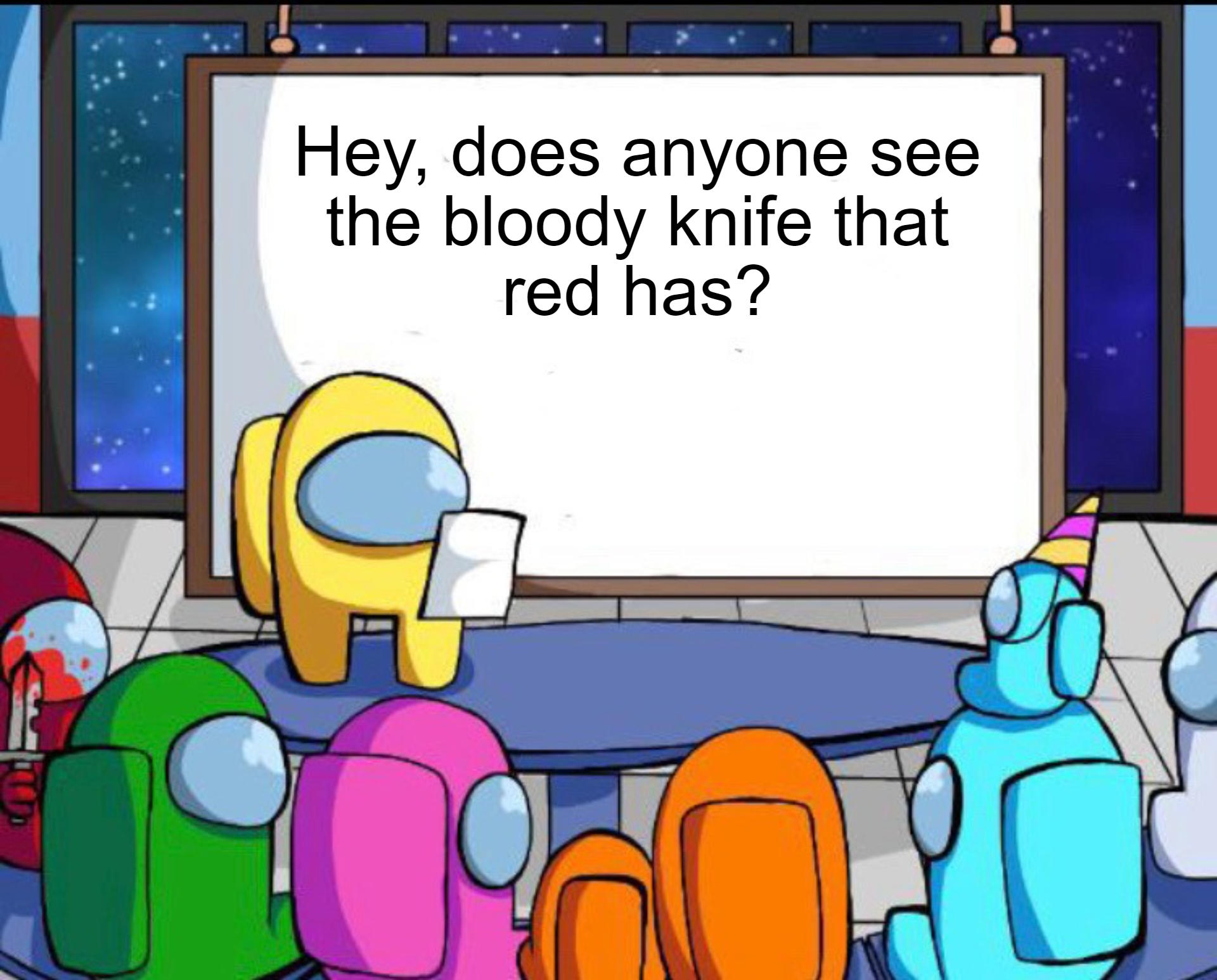 Is it just me or is red looking kinda sus? /r/AmongUsMemes Among Us