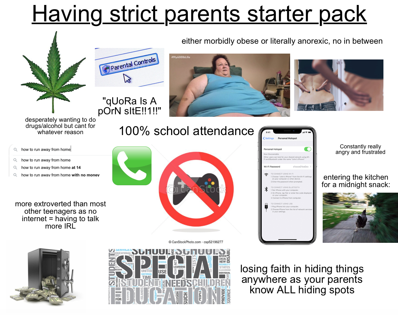 Having Strict Parents Starter Pack r starterpacks Starter Packs 