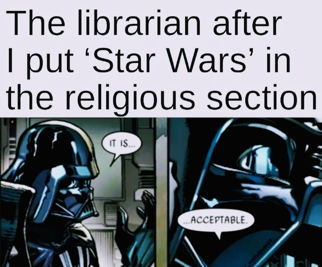 This is the way /r/PrequelMemes Darth Vader's "It Is Acceptable