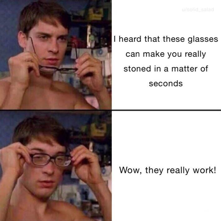 Magical glasses Peter Parker's Glasses Know Your Meme