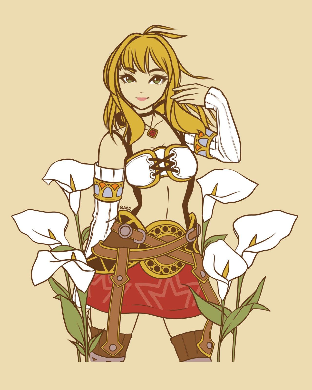 Fiora with Flowers Xenoblade Chronicles Know Your Meme