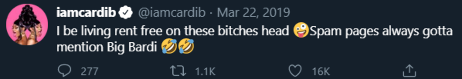 I be living rent free on these bitches head | Rent Free | Know Your Meme