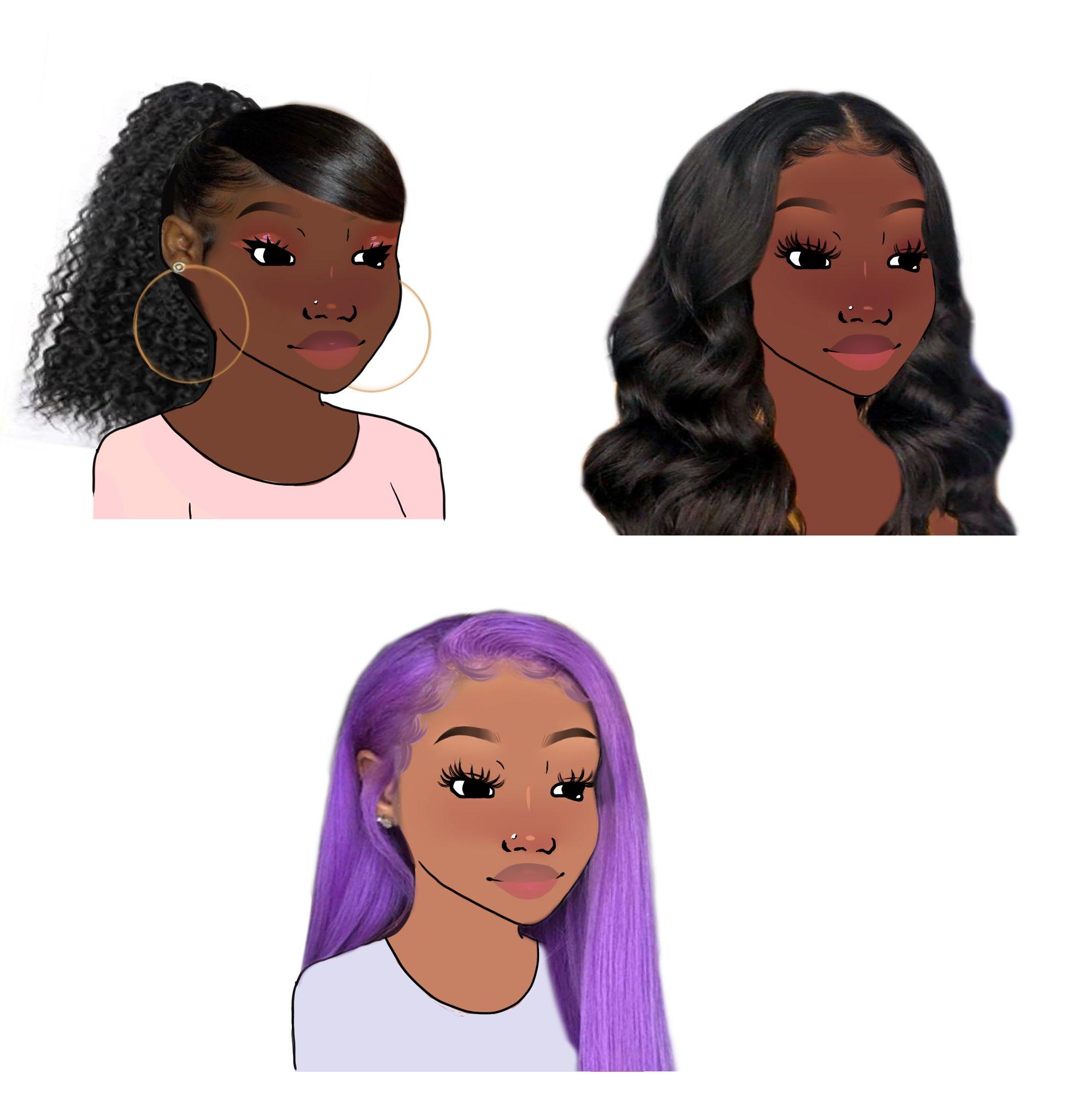 black women with purple hair