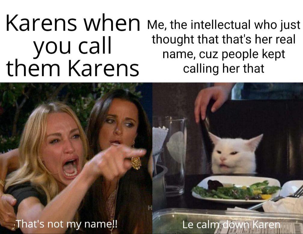 Le interesting reaction of Karens | /r/Karen | Karen | Know Your Meme
