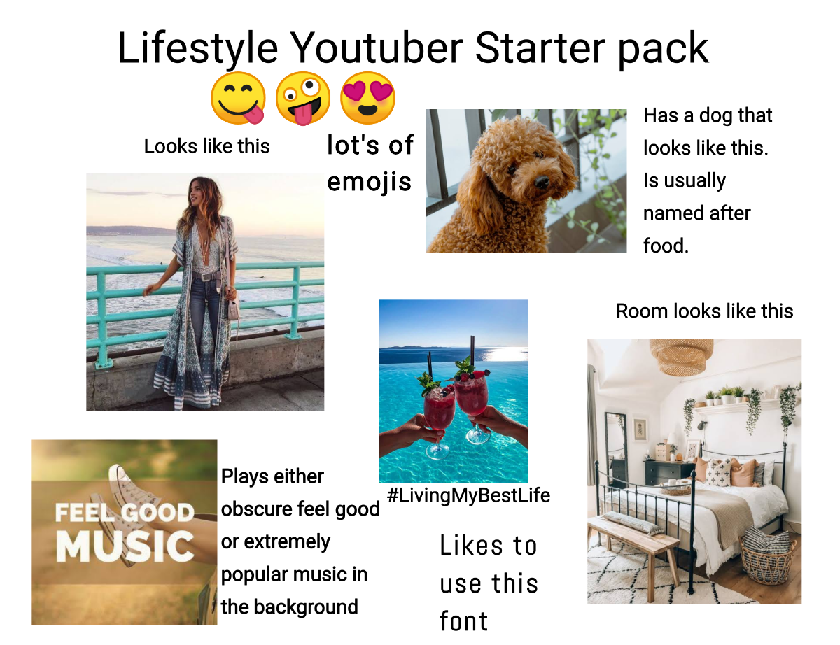 Lifestyle Youtuber Starter Pack /r/starterpacks Starter Packs
