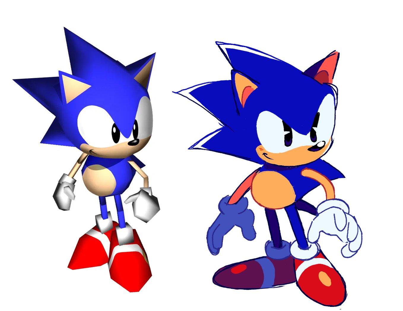Sonic R redraw | Sonic the Hedgehog | Know Your Meme