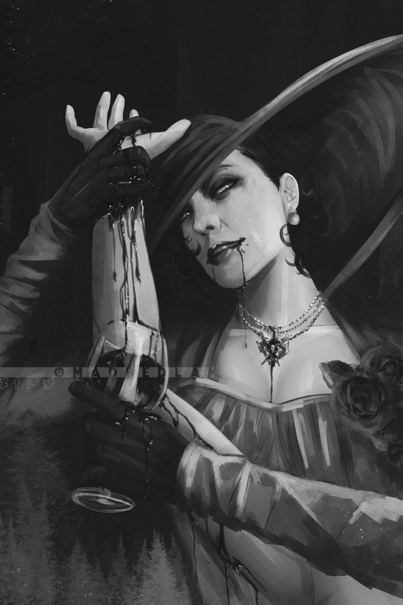 Featured image of post Re8 Lady Dimitrescu Fanart