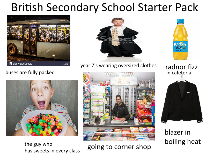 british secondary school starter pack /r/starterpacks Starter Packs
