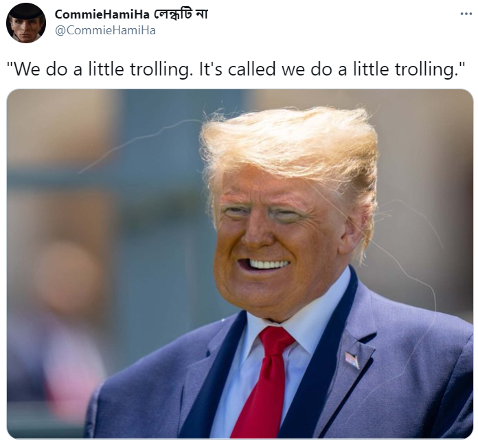 We do a little trolling. It's called we do a little trolling It's