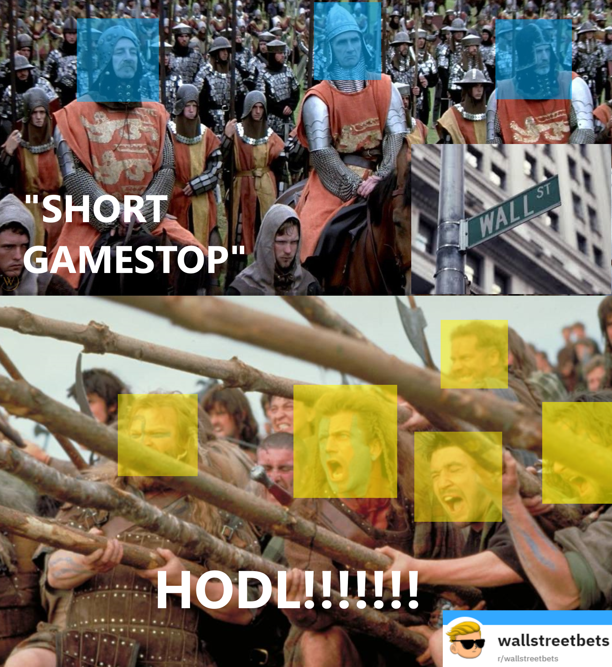 Hold The Line Wallstreetbets Gamestop Short Squeeze Know Your Meme