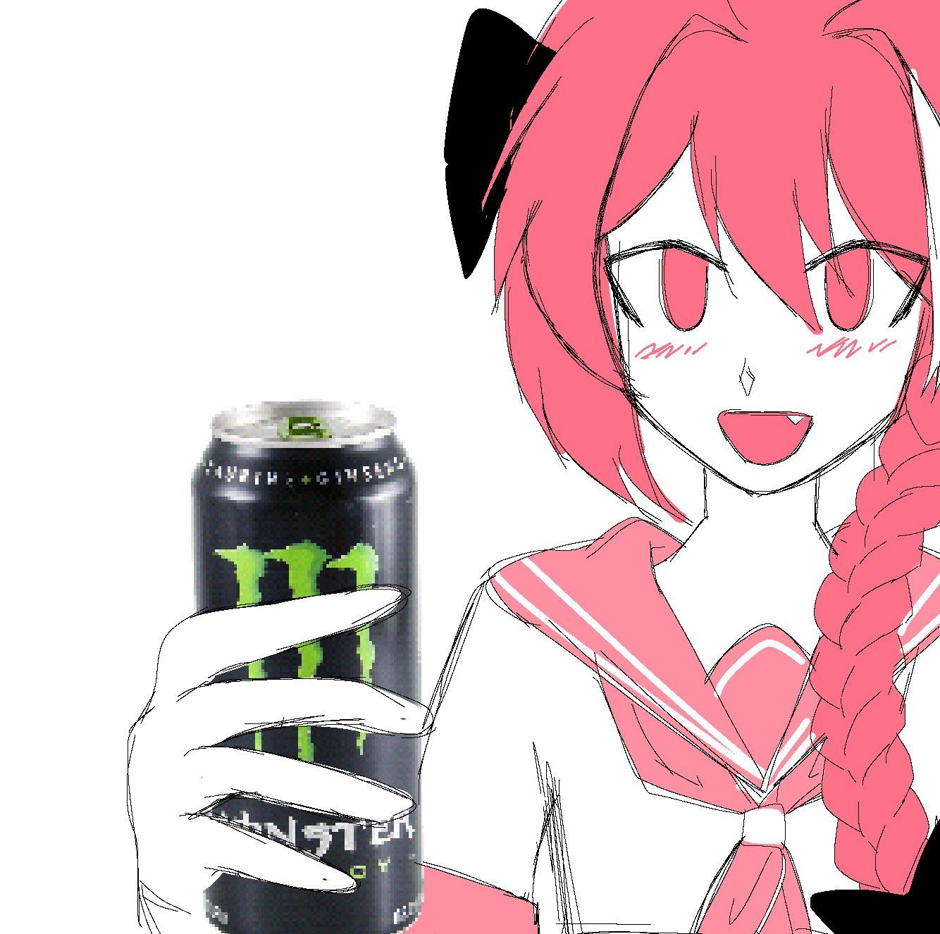 POV Astolfo offers you a Monster Energy™ drink by rtke13 Astolfo Monster Cock Know Your Meme