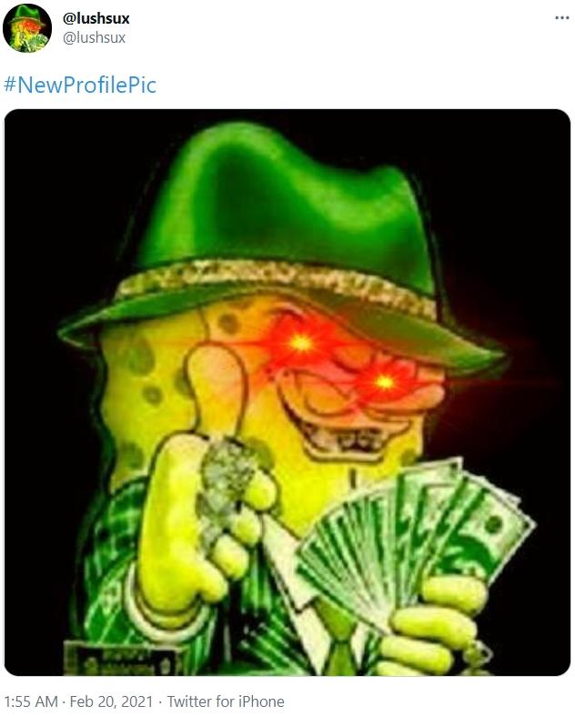 Lushsux NewProfilePic Laser Eyes Bitcoin Trend / LaserRayUntil100K