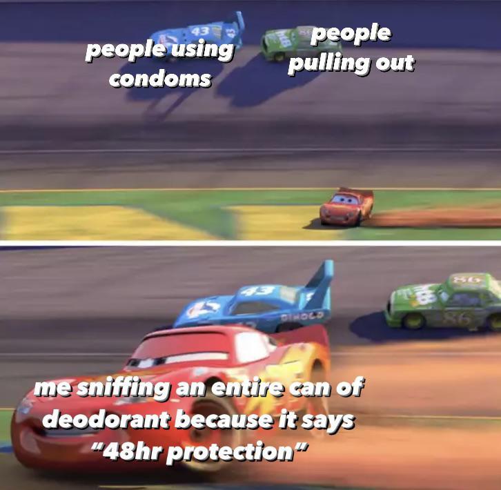 oh yeah, no babies for me Lightning McQueen Drifting Know Your Meme