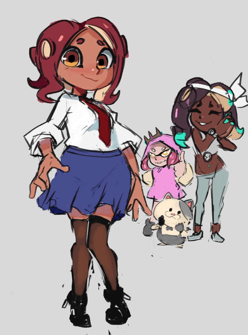 Schoolgirl Octo JustDaveFND Splatoon Know Your Meme