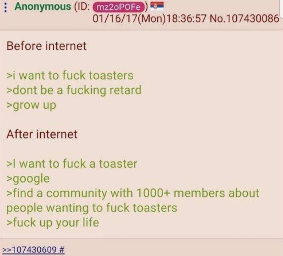 Commit toaster bath /r/Greentext Greentext Stories Know Your Meme