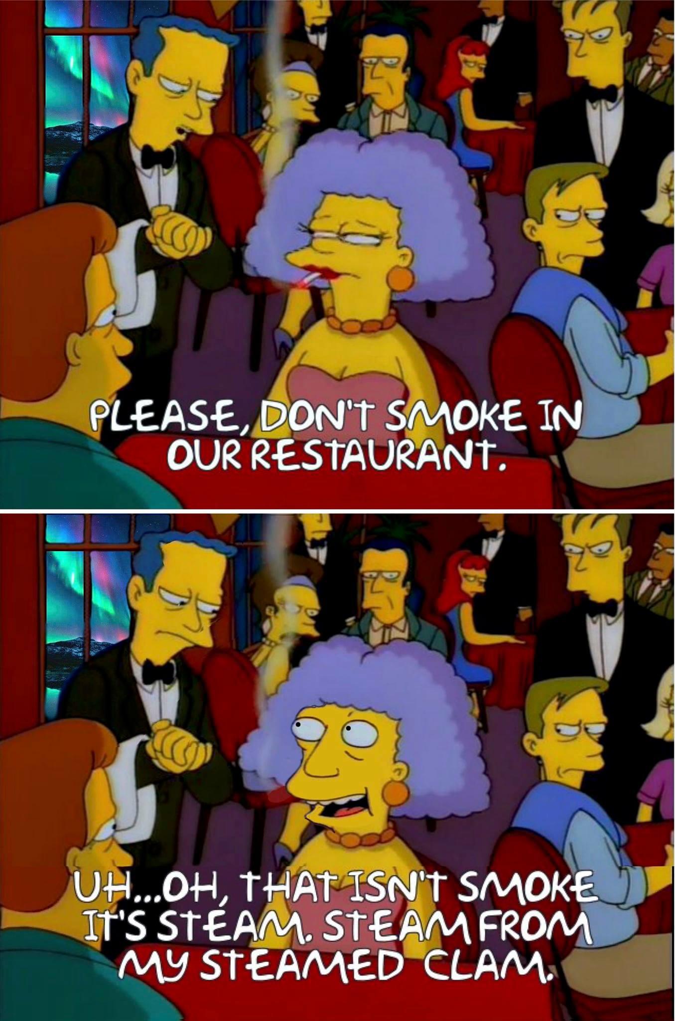 Steamed clam Simpsons Bortposting® Know Your Meme