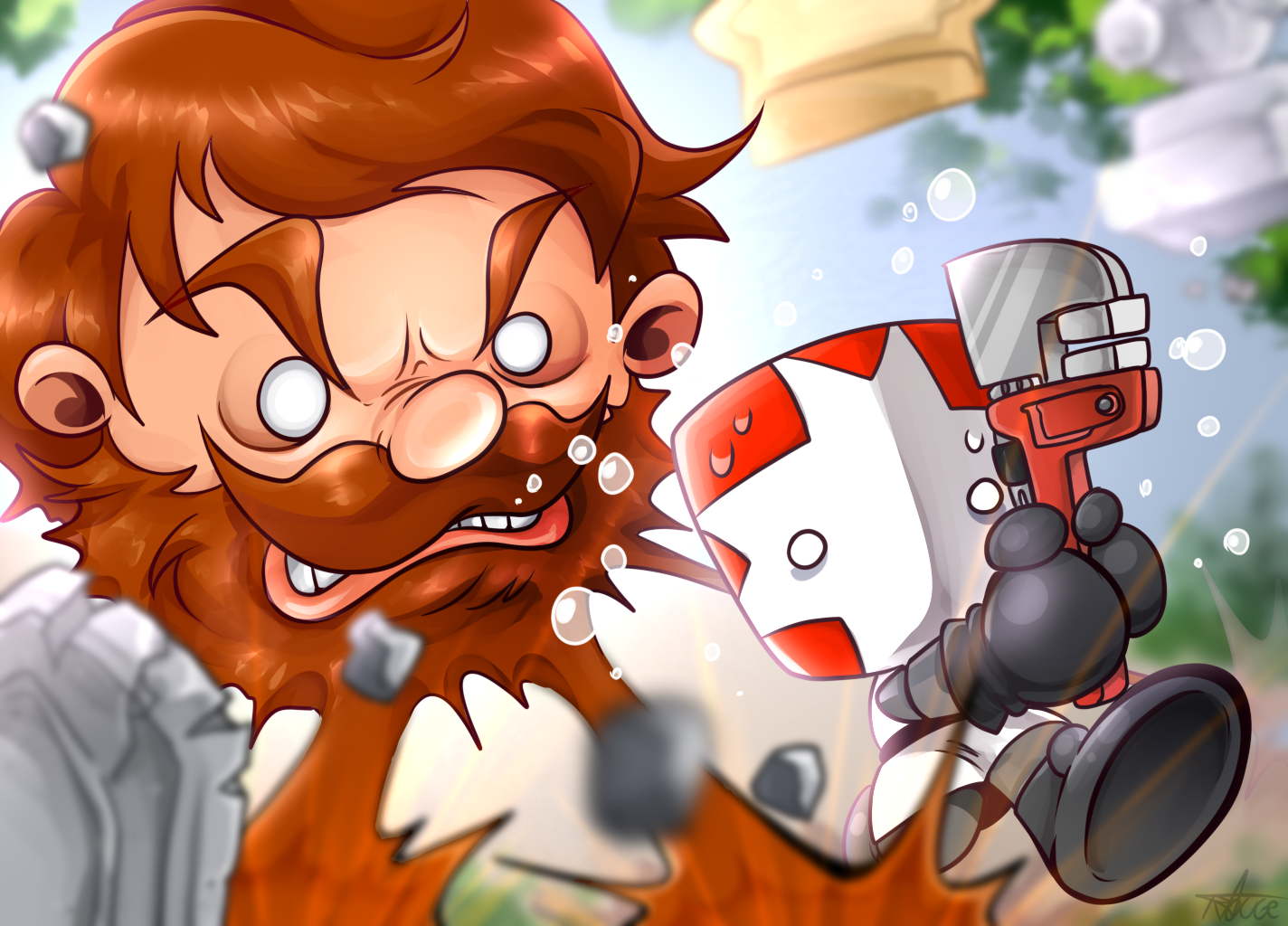 castle crashing the beard HD | Newgrounds | Know Your Meme