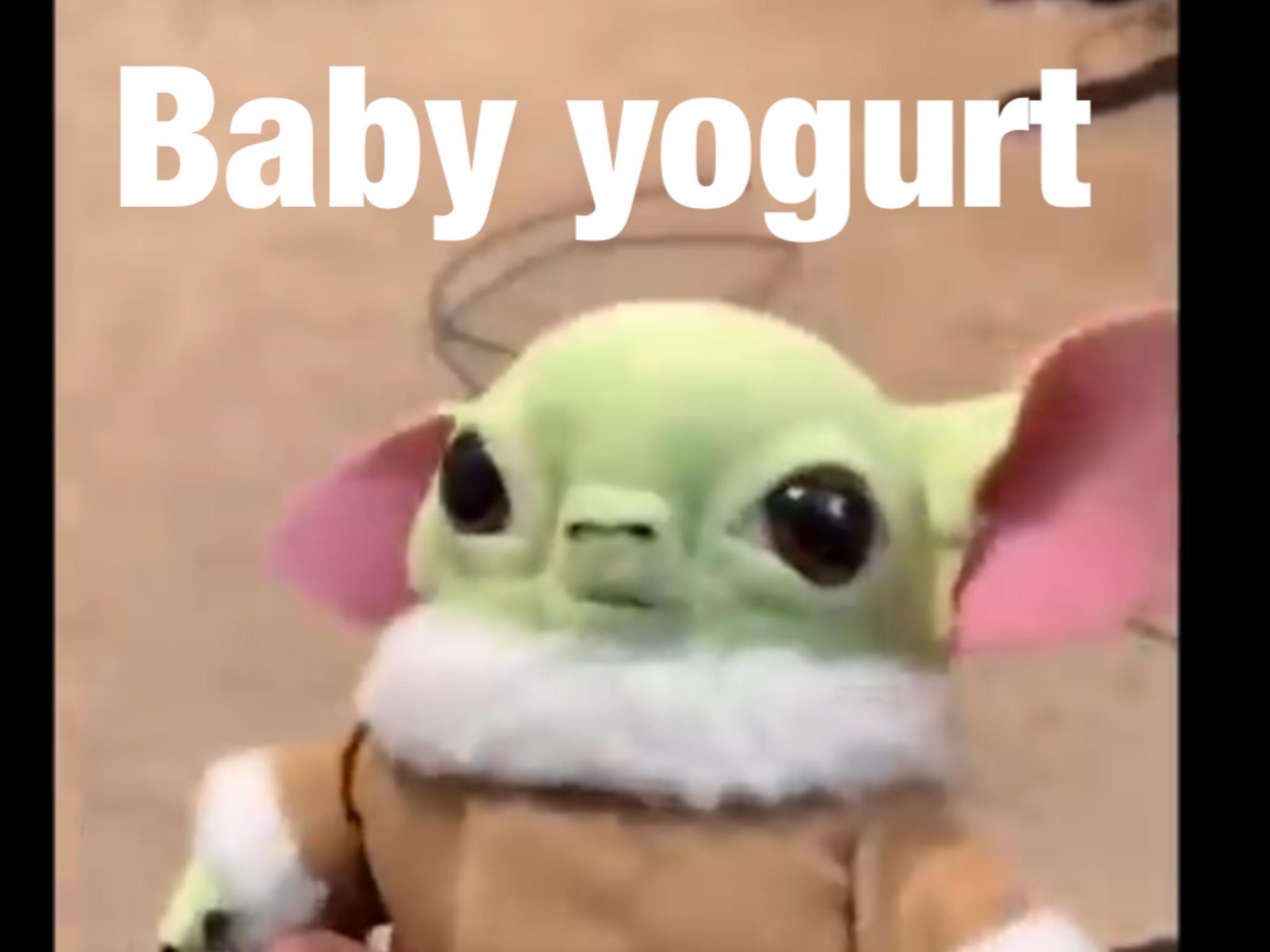 Baby yogurt /r/BabyYoda Baby Yoda / Grogu Know Your Meme