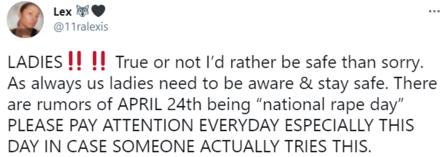  national Rape Day April 24th National Rape Day TikTok Trend 