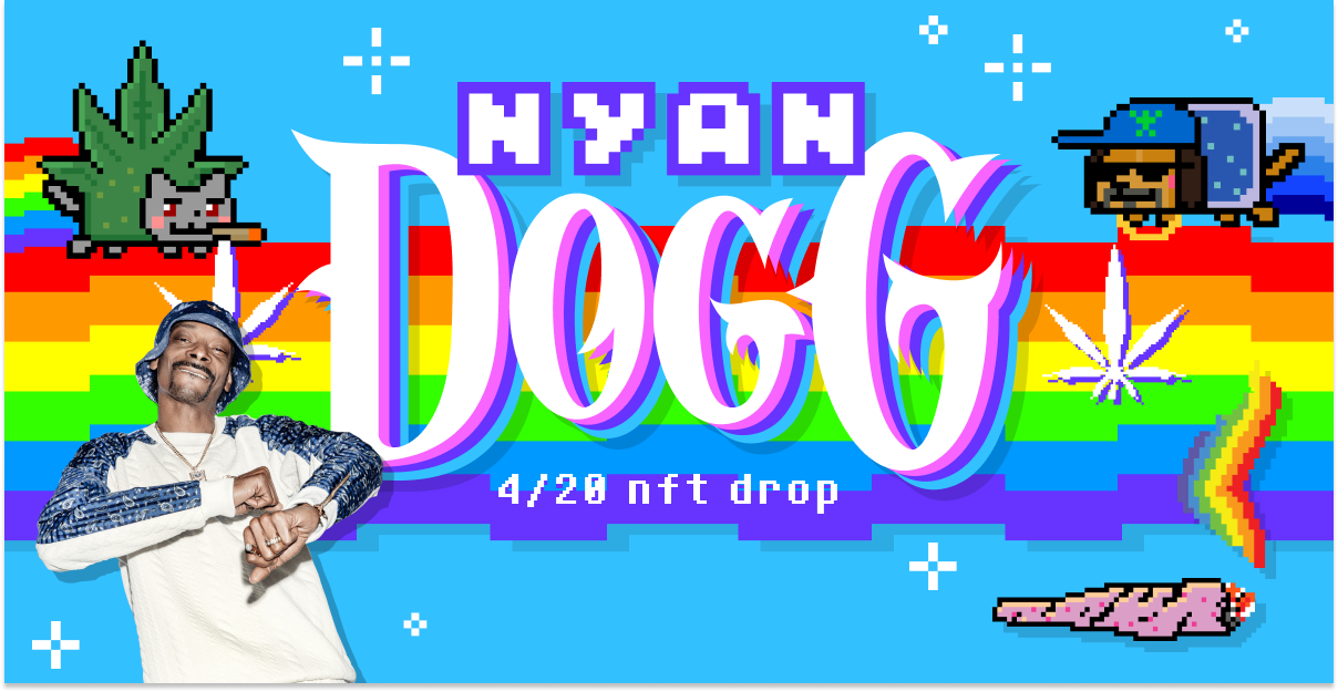 Snoop Dogg Nyan Cat Nfts 420 Nft Non Fungible Token Crypto Art Know Your Meme